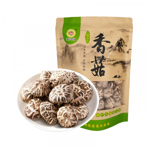 （康恩）红安特产茶花菇500g袋-绿色食品 菌菇干货 炖汤煲汤火锅食材