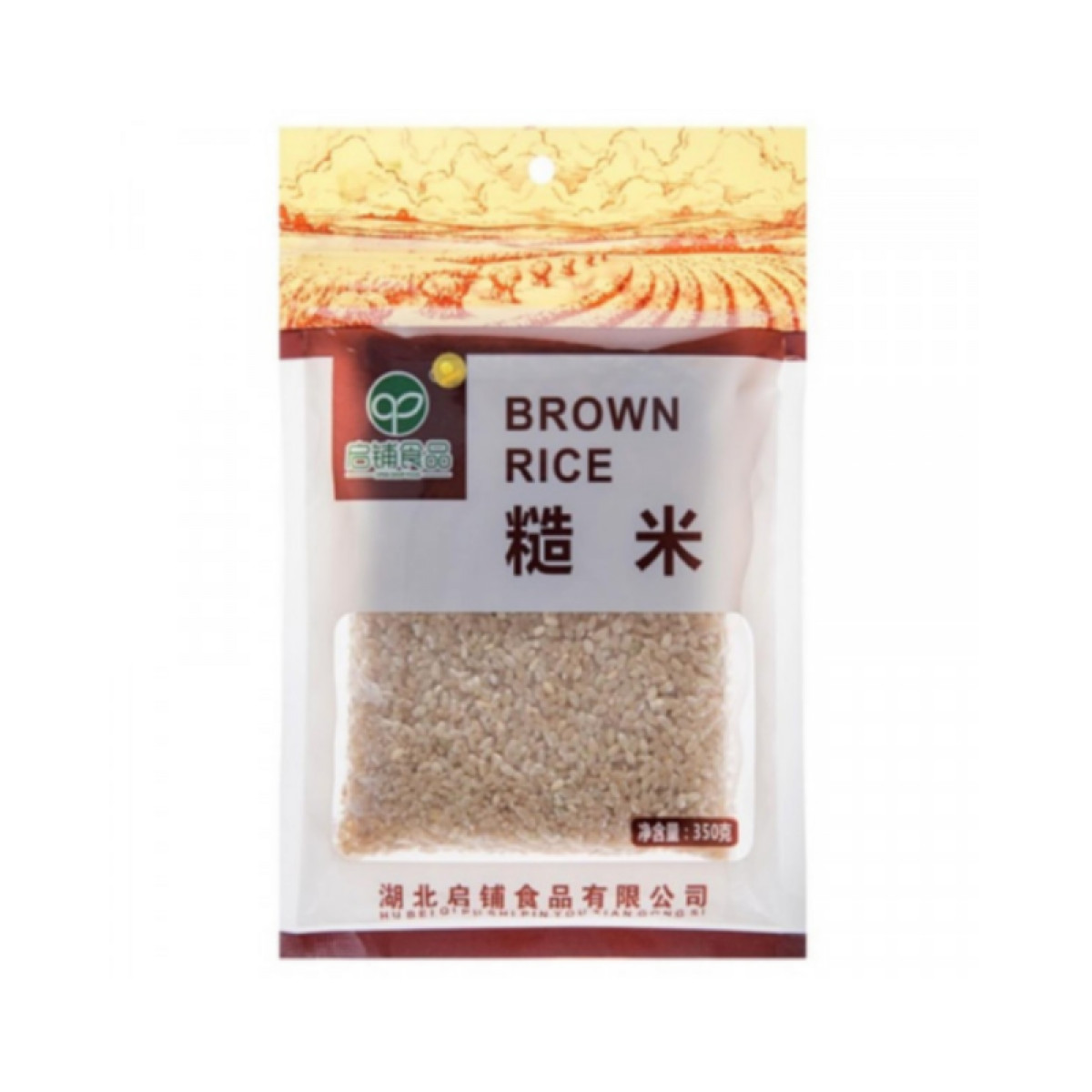 （健康快车）启铺食品糙米350g*2    五谷 杂粮 粗粮 真空装 含胚芽 大米 粥米伴侣