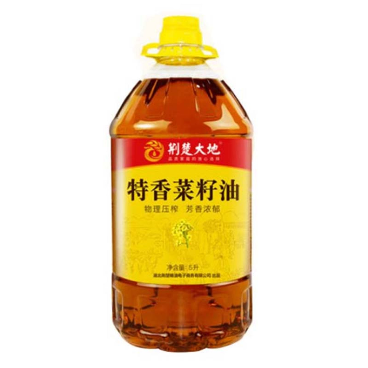 正大(CP)-荆楚大地特香菜籽油5L桶食用油非转基因一级家用桶装