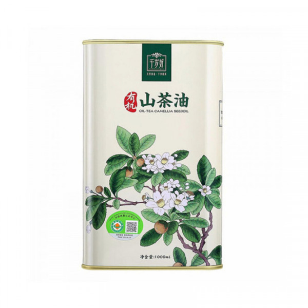 （超运·禾贸）千岁好压榨一级(铁罐）山茶油1L*1   油茶籽油 压榨一级 月子油食用油 有机茶籽，天然臻选