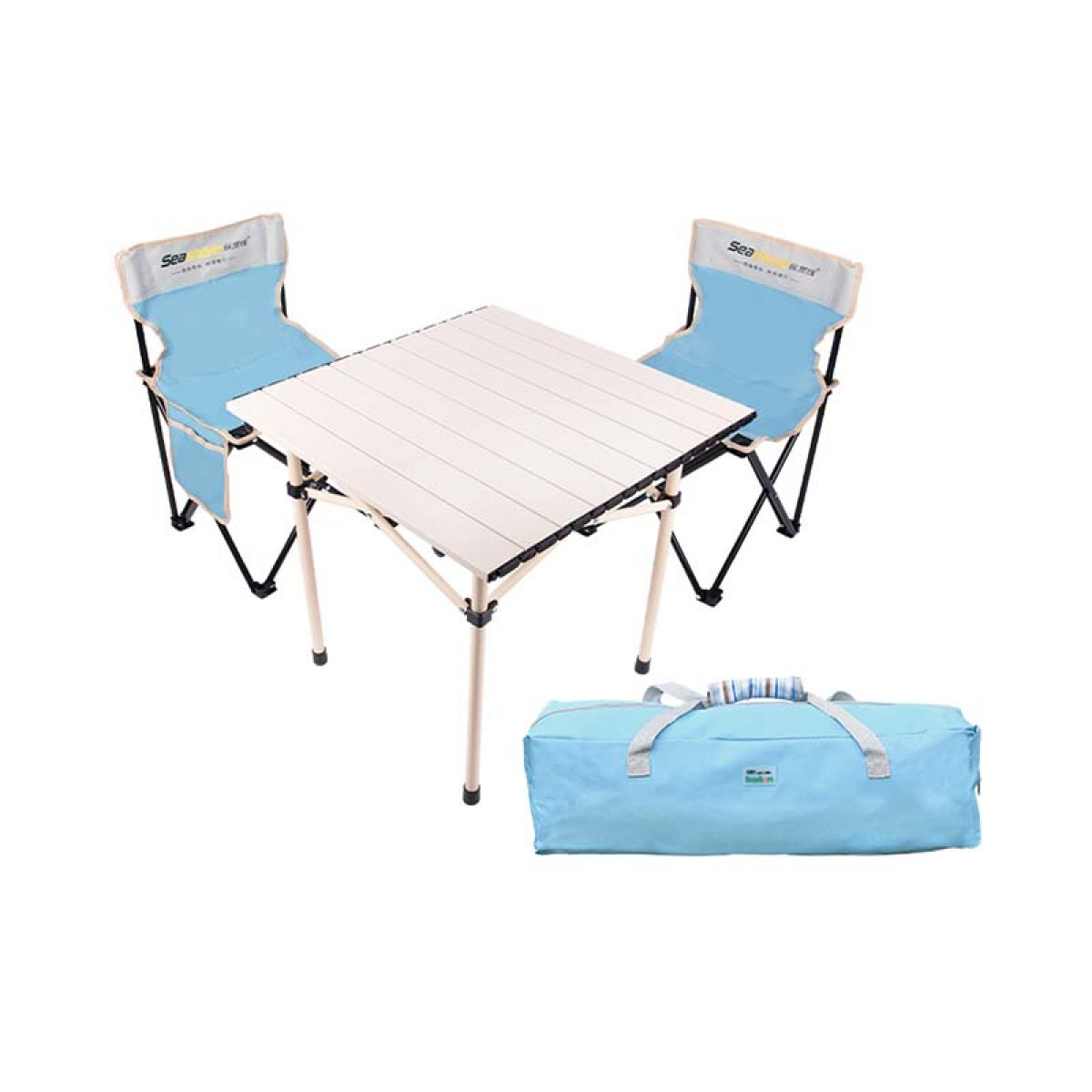 正大  （CP）纵贯线户外折叠桌椅四件套ST-16户外露营产品【全国包邮】