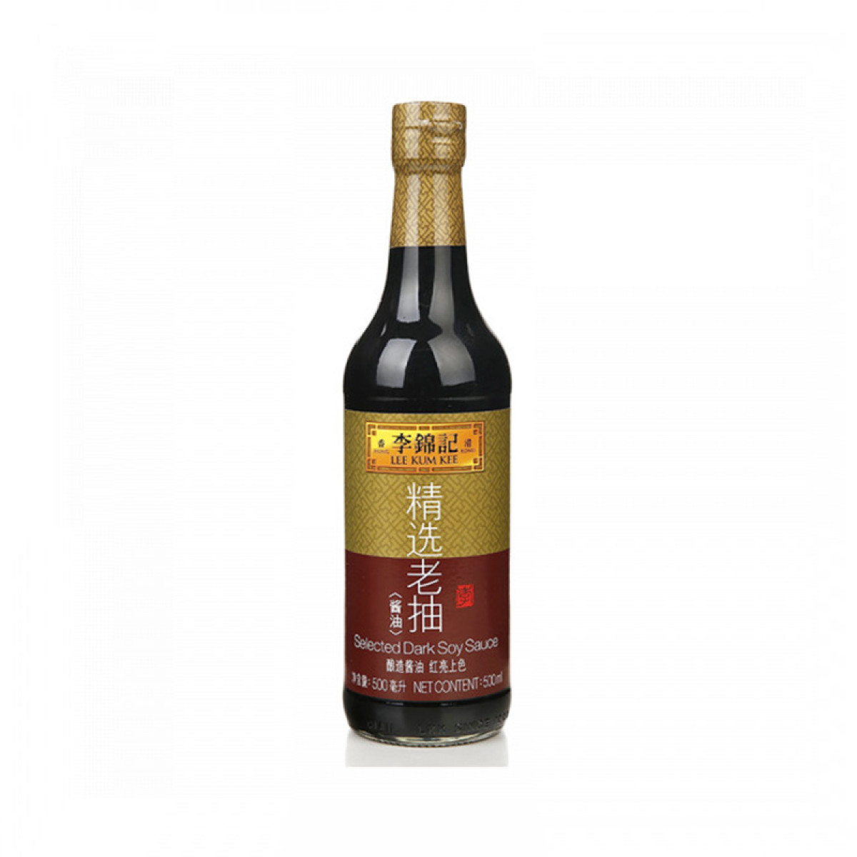 （中百）李锦记精选老抽500g酿造酱油炒菜红烧酱油家用烧菜上色烧饭