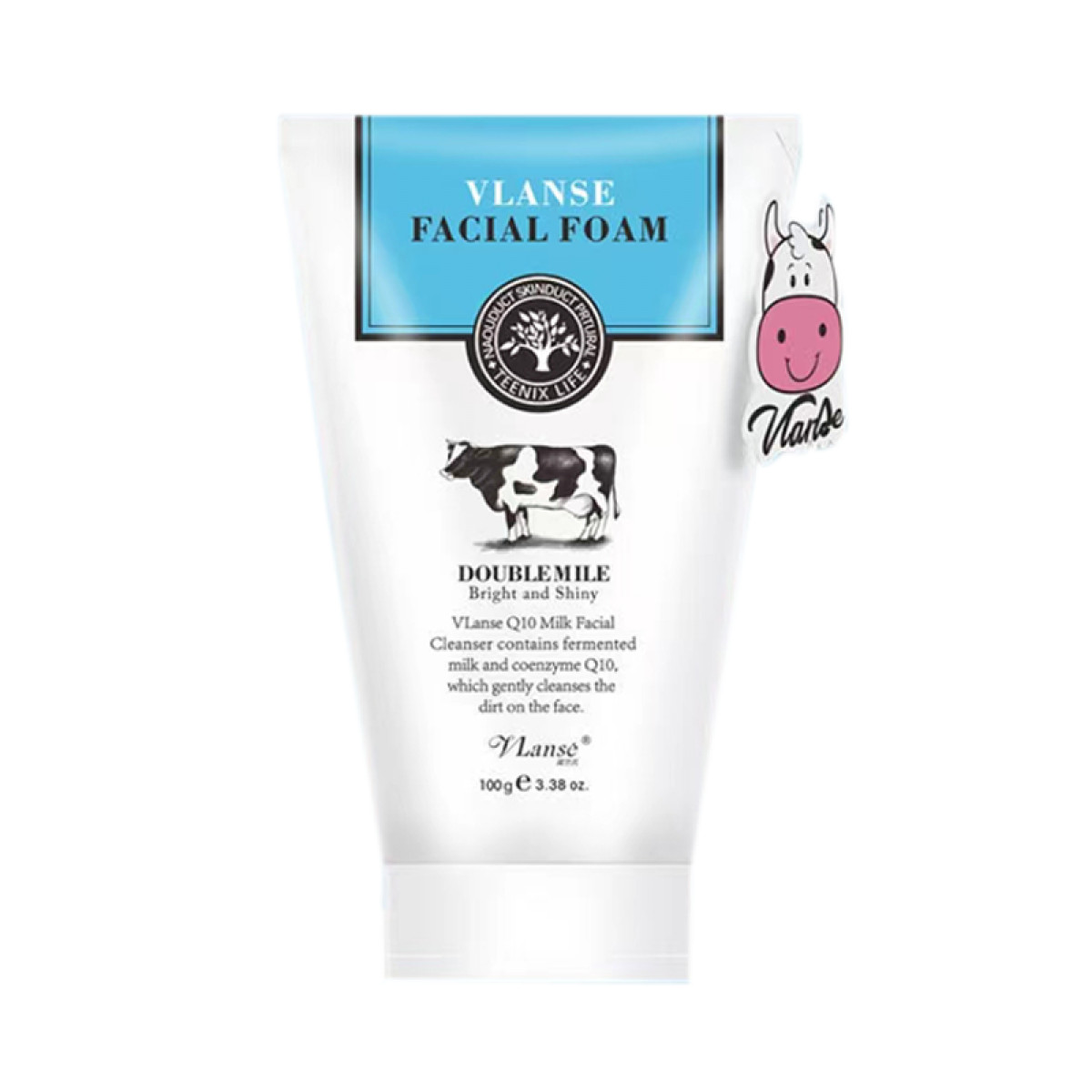 （中合誉品）VLanse Q10牛奶洗面奶(花纹版)100g 温和滋润 深层洁净