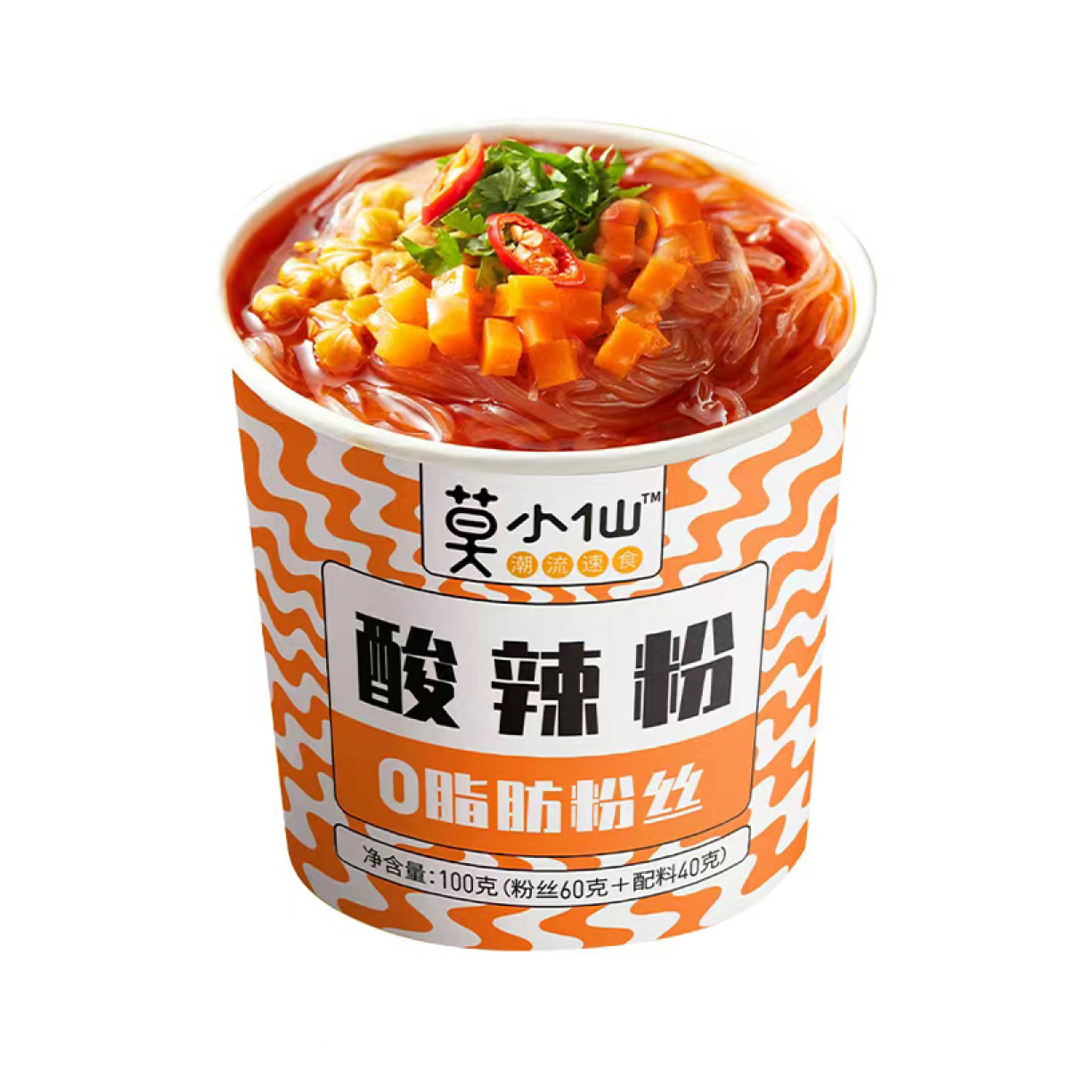（中合誉品）莫小仙酸辣粉（圆桶）100g   0脂粉丝  非油炸  宵夜