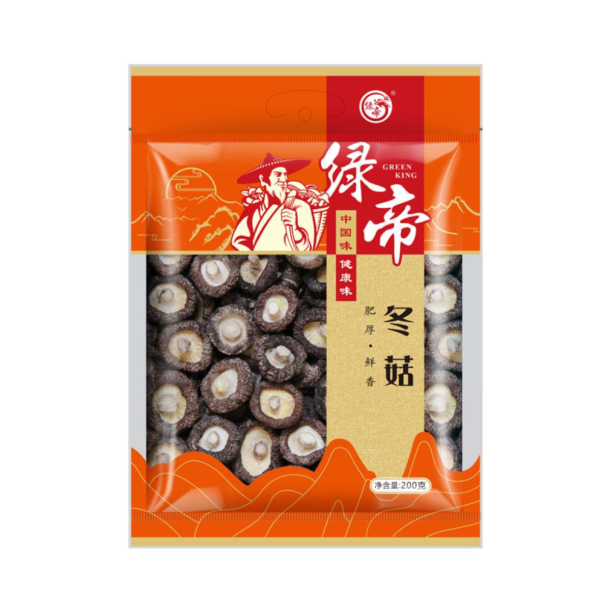 （中合誉品）绿帝冬菇200g  味香浓郁  肉厚  口感滑嫩