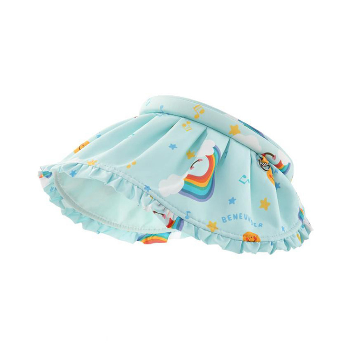 （汇景缘）蕉下（Beneunder）纭际系列贝壳儿童防晒空顶帽彩虹漫步 遮阳帽防紫外线帽围可调节3-12岁儿童适用