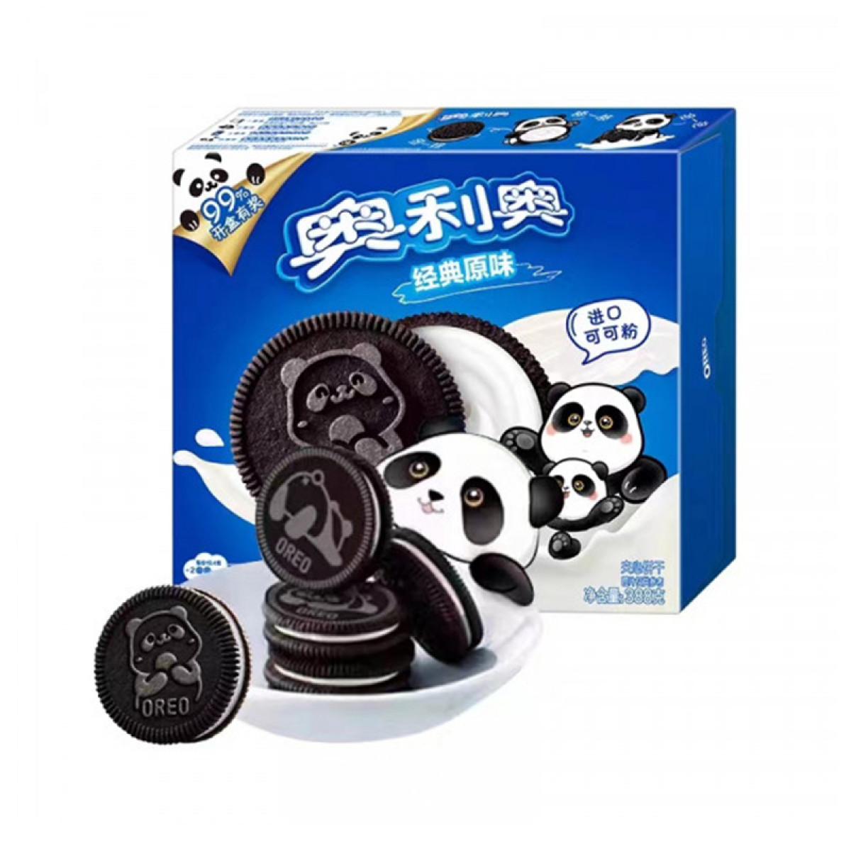 （中百）奥利奥经典原味夹心饼干家庭装388g,休闲饼干零食