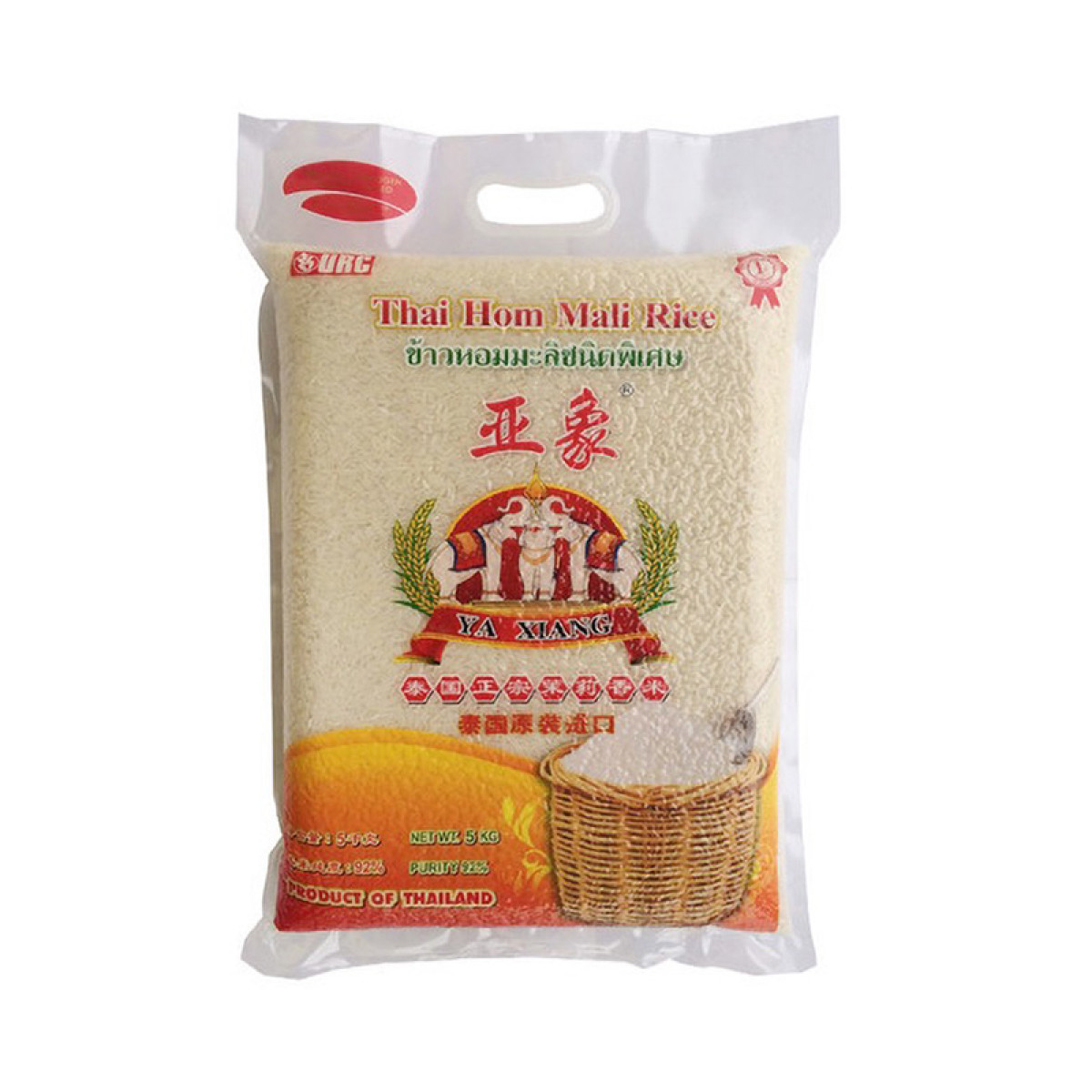 （健康快车）亚象泰国正宗茉莉香米（新花)5kg