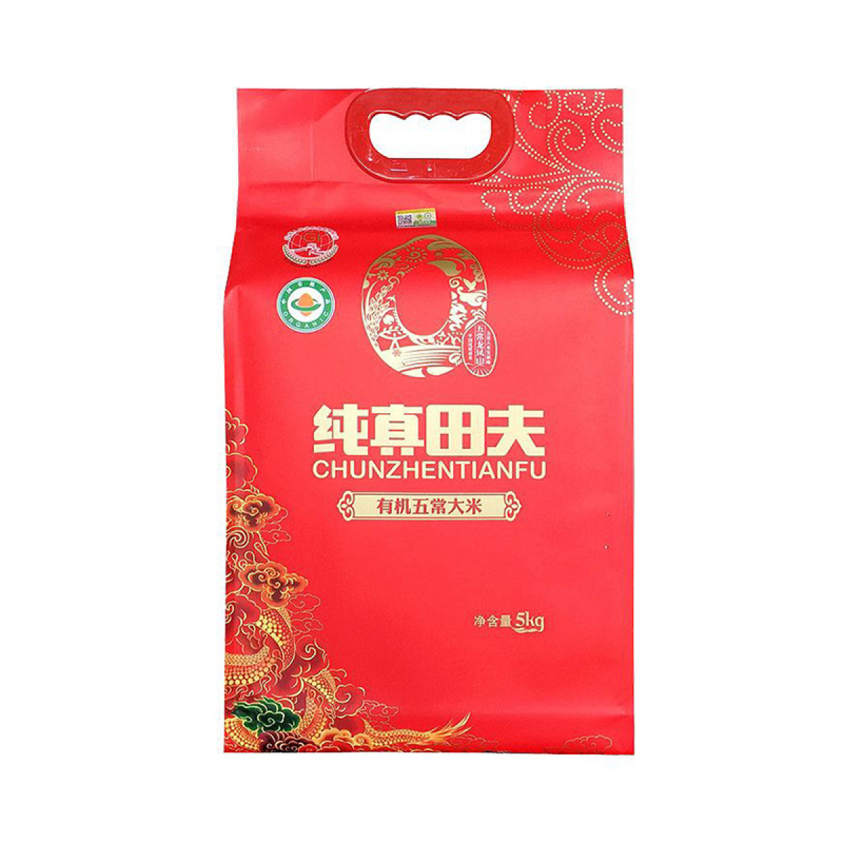 （健康快车）田夫国香有机稻香米（红）5kg 有机五常大米