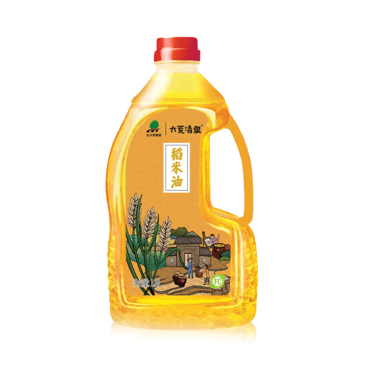 （超运·禾贸）北大荒·大荒清泉稻米油1.8L  保留自然原香和营养 不添加抗氧化剂