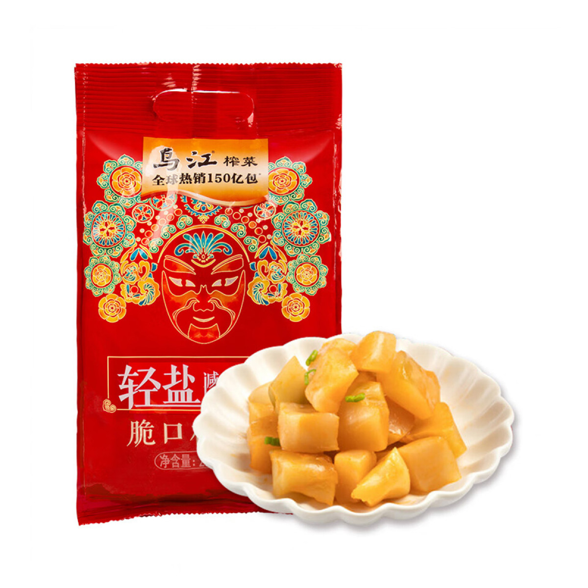 （中合誉品）乌江小脆口量贩装1袋（含22g*12小包）  脆口榨菜下饭菜咸菜