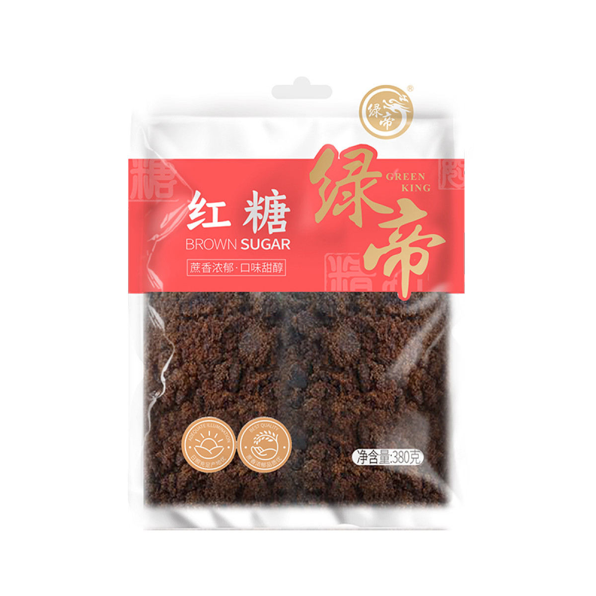 （中合誉品）绿帝红砂糖380g 养身 冲调 调味