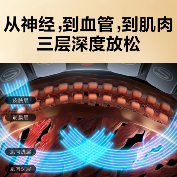 （超运·禾贸）SKGK5-2尊贵白色   颈部按摩仪脖子肩颈护颈仪按摩红光热敷脖子电脉冲 送男女友生日礼品礼物