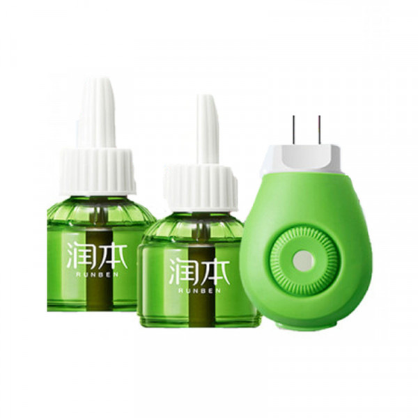 （中百）润本电热蚊香液（无香型）2+1 (45ml瓶）（此款带加热器）   润本（RUNBEN）婴儿电热蚊香液儿童驱蚊液防蚊水无香型45ml2瓶+1