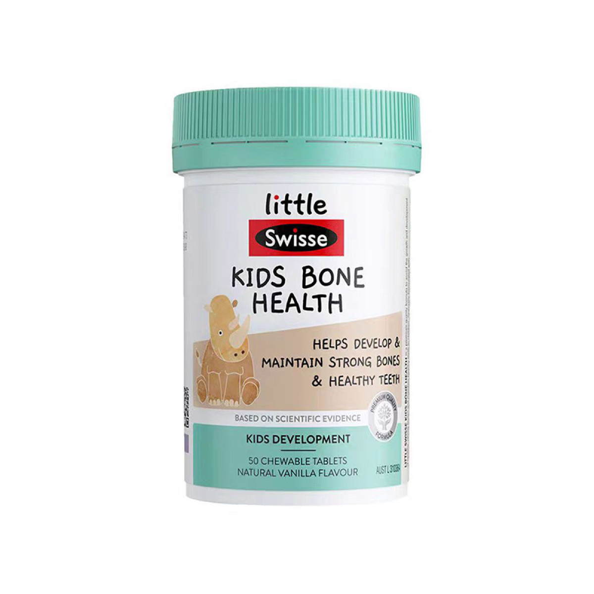 （巨邦佑）BJ+Swisse斯维诗 高钙含铁锌果胶软糖QQ糖105g 无糖草莓味 骨骼牙齿营养 3岁以上儿童适用