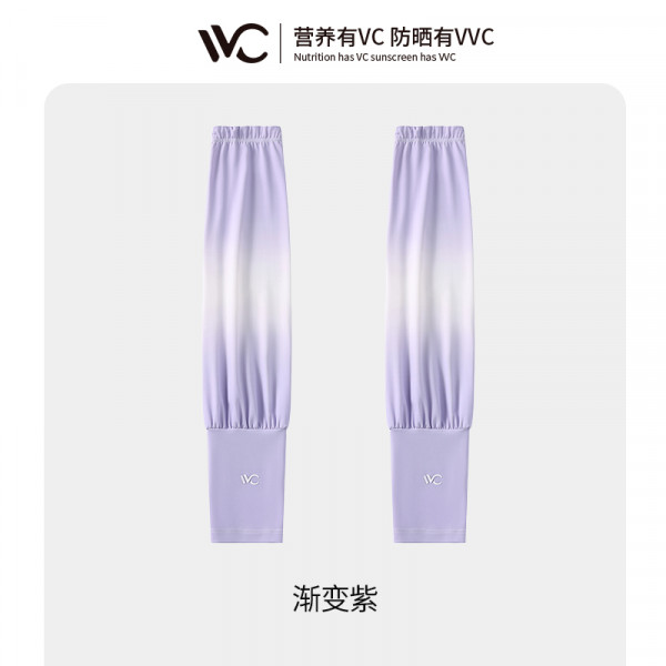 （超运·禾贸）VVC SWEET焕彩防晒冰袖渐变橙   防晒袖套女护臂手套冰丝凉感渐变运动护袖夏季防紫外线遮阳