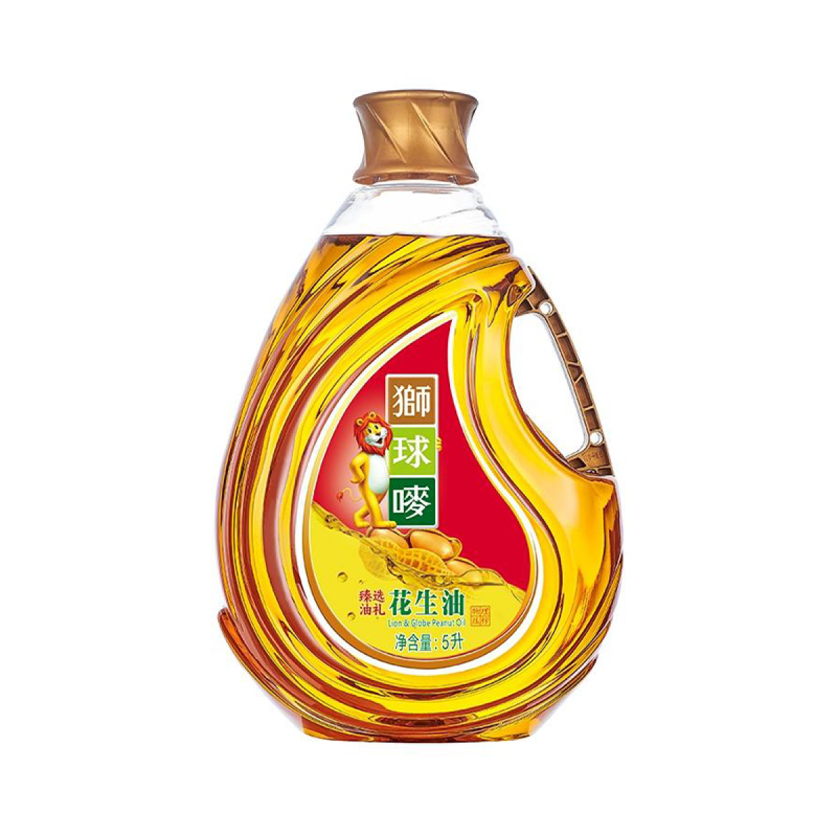 （汇景缘）狮球唛臻选油礼花生油5L 中国香港品牌