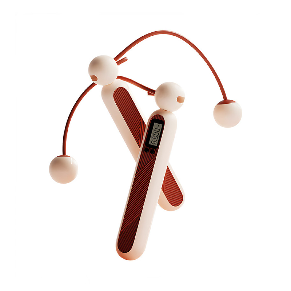 （中合誉品）川崎计数跳绳-胭脂粉KH5808 跳绳男女健身运动计数款增高学生负重款