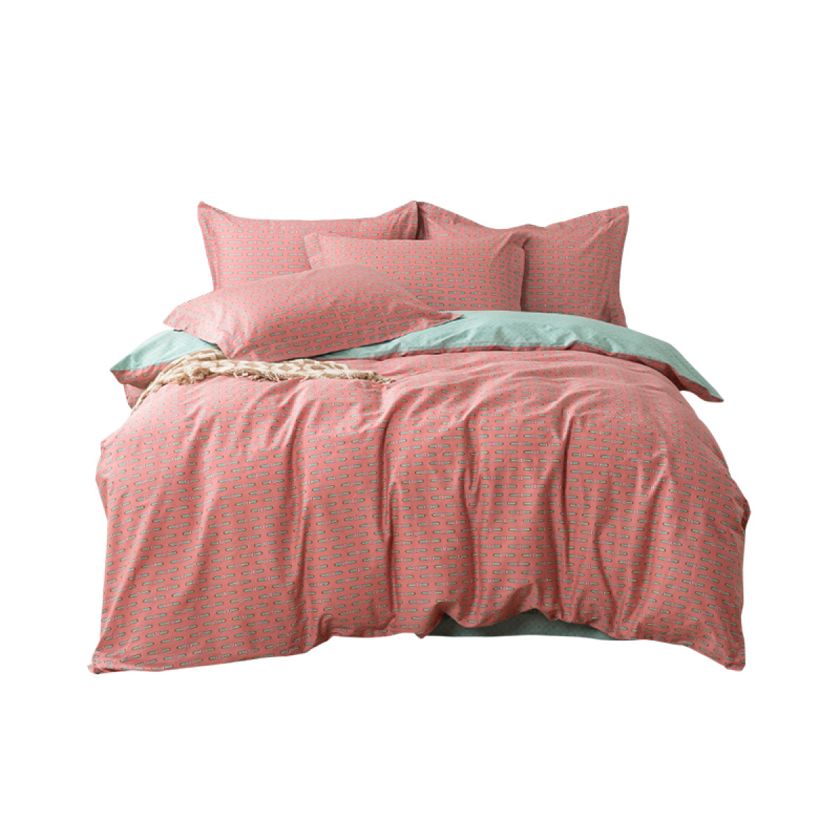 （健康快车）多喜爱普拉亚 全棉简约四件套203*229cm 适用1.5、1.8米宽床