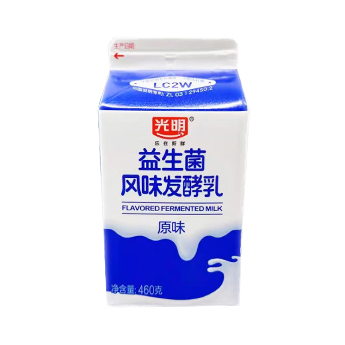 （中百）光明E+原味酸牛奶460g原味发酵乳酸菌低温酸牛奶饮品