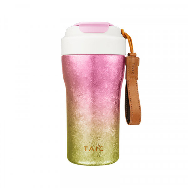 （巨邦佑）BJ+TAIC太可焕彩吸管咖啡杯 TQCK-T380TQCK-T480 纯钛保温杯高颜值轻奢便携随行杯
