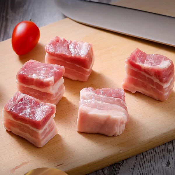 （超运·禾贸）家佳康亚麻籽五花肉丁470g*5  冷鲜新鲜猪肉