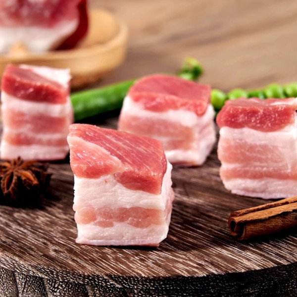 （超运·禾贸）家佳康亚麻籽五花肉丁470g*5  冷鲜新鲜猪肉