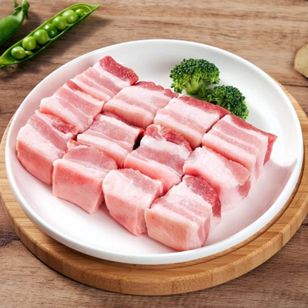 （超运·禾贸）家佳康亚麻籽五花肉丁470g*5  冷鲜新鲜猪肉