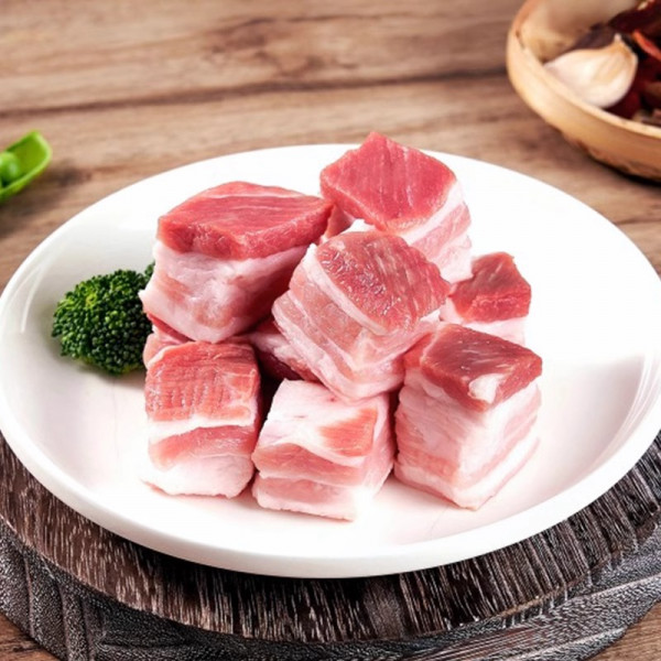 （超运·禾贸）家佳康亚麻籽五花肉丁470g*5  冷鲜新鲜猪肉