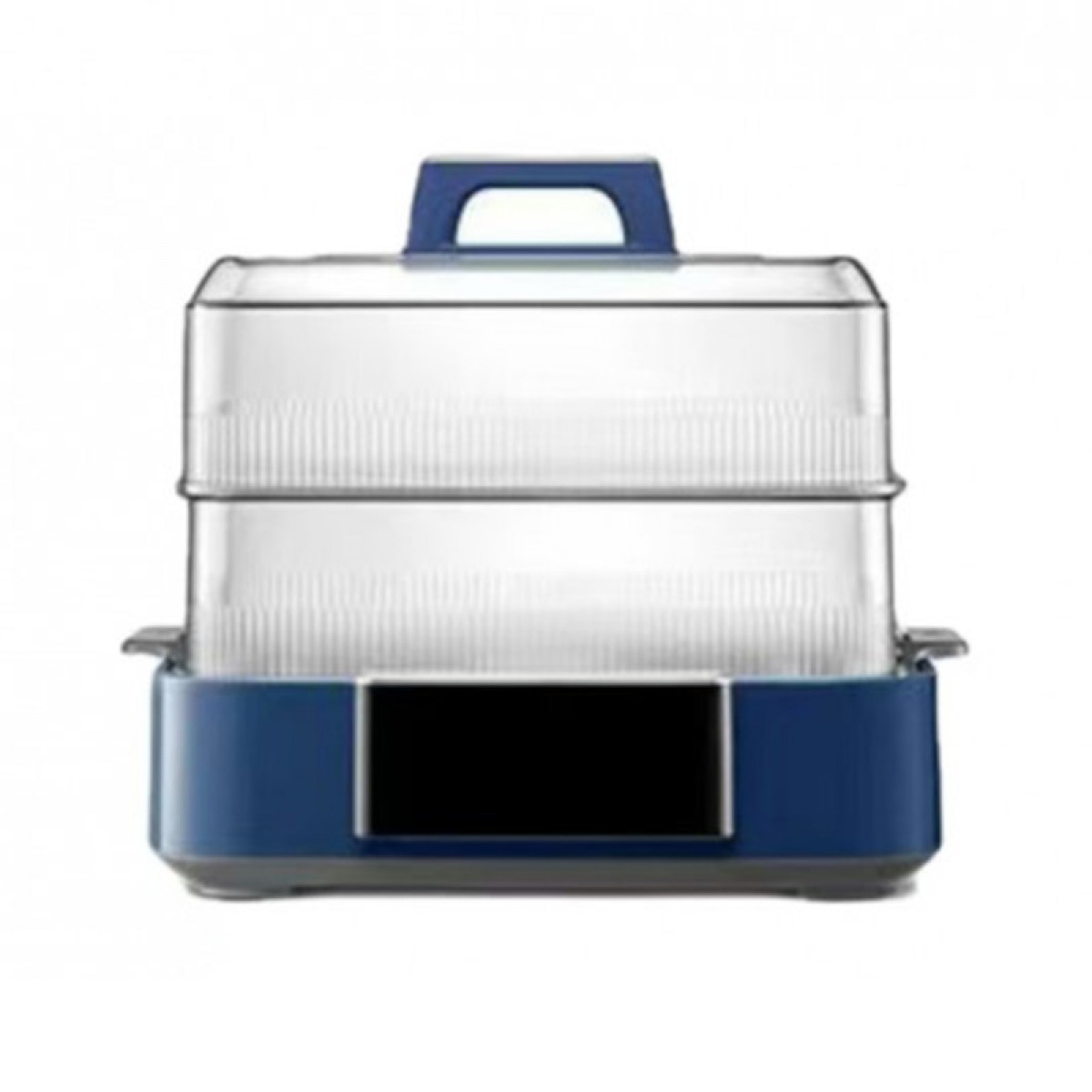 （中百）摩飞电器（Morphyrichards）多功能电蒸锅MR1158 轻奢蓝家用速蒸锅大容量可视多层蒸汽锅炖蒸煮一体自动断电蒸笼不锈钢蒸格智能电蒸箱【双层12L】