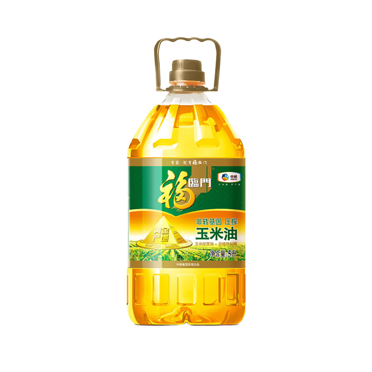 （汇景缘）福临门非转基因压榨玉米油 黄金产地玉米油 5L