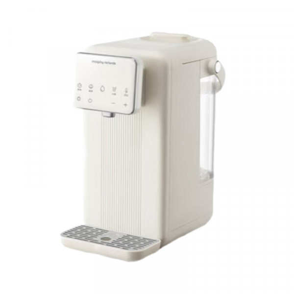 （中百）摩飞电器（Morphyrichards）饮水机MR5300  2L 电热水壶(椰奶白）水瓶多段控温烧水壶一键除氯恒温壶高硼硅玻璃母婴级材质定量定温泡奶0残水