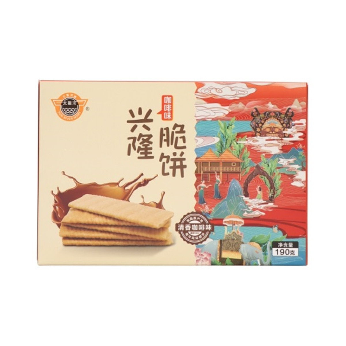 正大 （CP）正大咖啡兴隆脆饼（清香）190g盒*3休闲小零食小饼干【全国包邮】