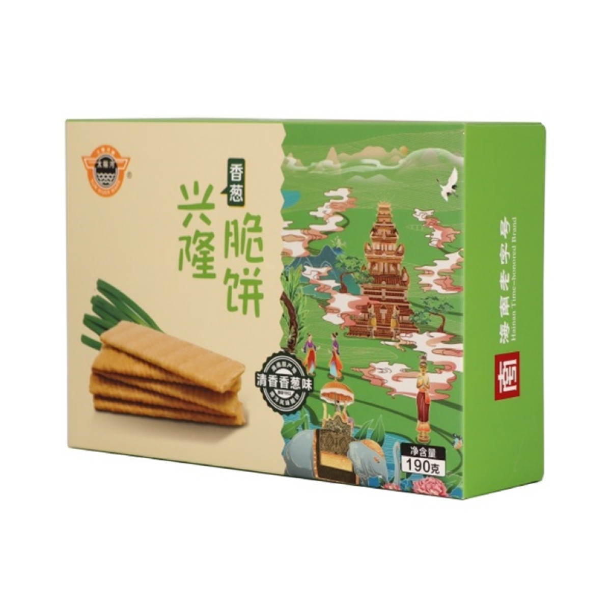 正大 （CP）正大香葱兴隆脆饼（清香）190g盒*3休闲小零食小饼干【全国包邮】