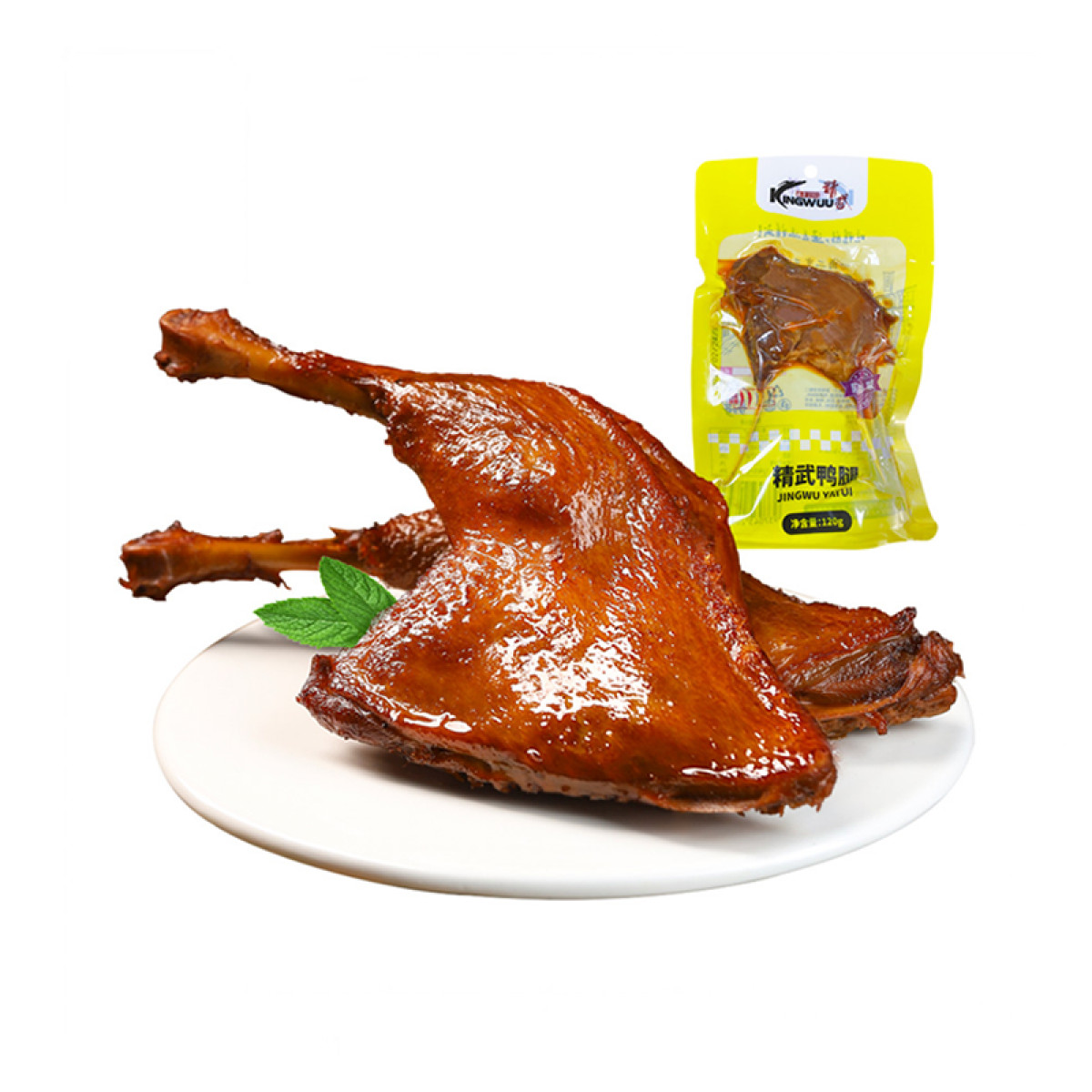 （中合誉品）精武鸭腿麻辣味120g 肉食 樱桃谷鸭