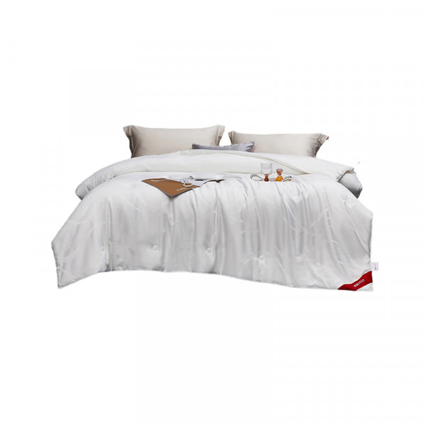 （康恩）梦洁提花纤维蚕丝复合四季被柔软亲肤高精密轻奢提花正宗蚕丝（共梦时欢）200*230cm