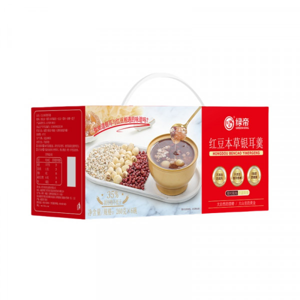 (世星阳光) 绿帝红豆鲜炖银耳羹260克X6碗 0脂肪0添加