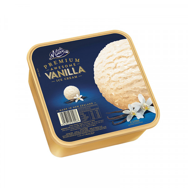 （巨邦佑）BJ+玛琪摩尔家庭囤货组合 2L金盒*2+1L圆桶+挖球勺新西兰进口桶装冰激凌全乳脂奶香