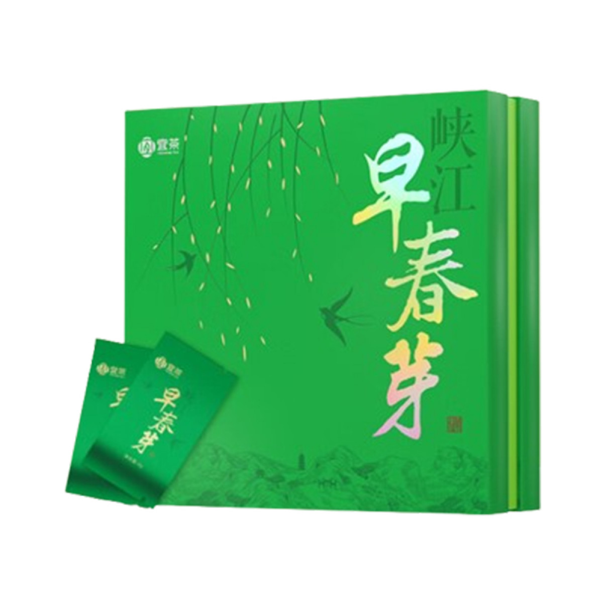 （巨邦佑）BH+萧氏茶特级头采春芽192g*1 盒高山绿茶三峡茗茶峡州早茶礼盒