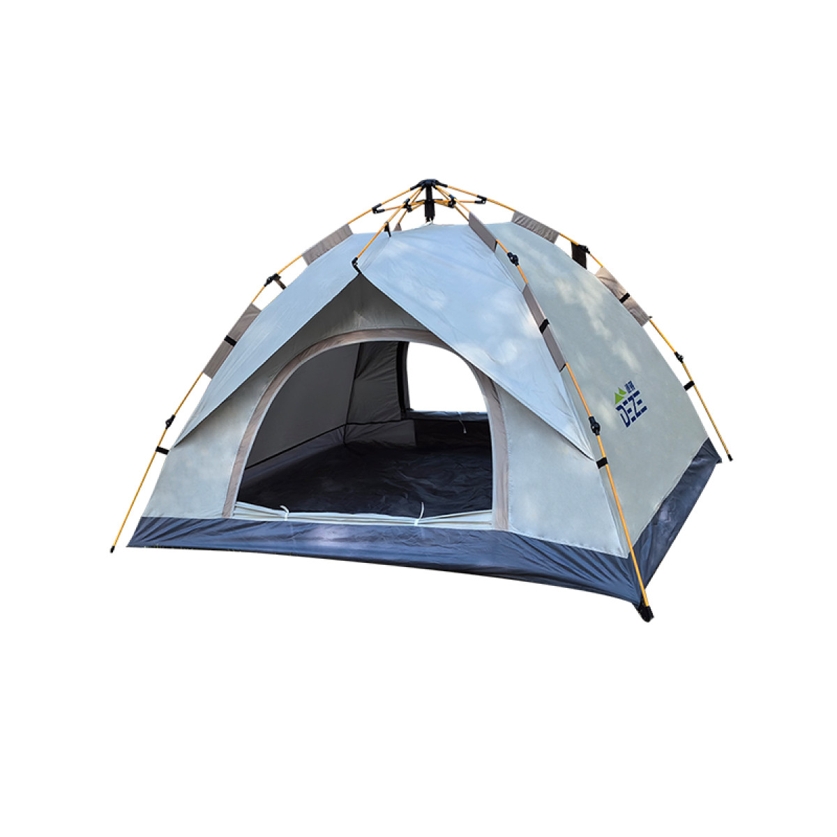 （康恩）德则星瑞双层帐篷户外多人便捷式双层野外露营防晒帐篷米色DEZ-ZP55