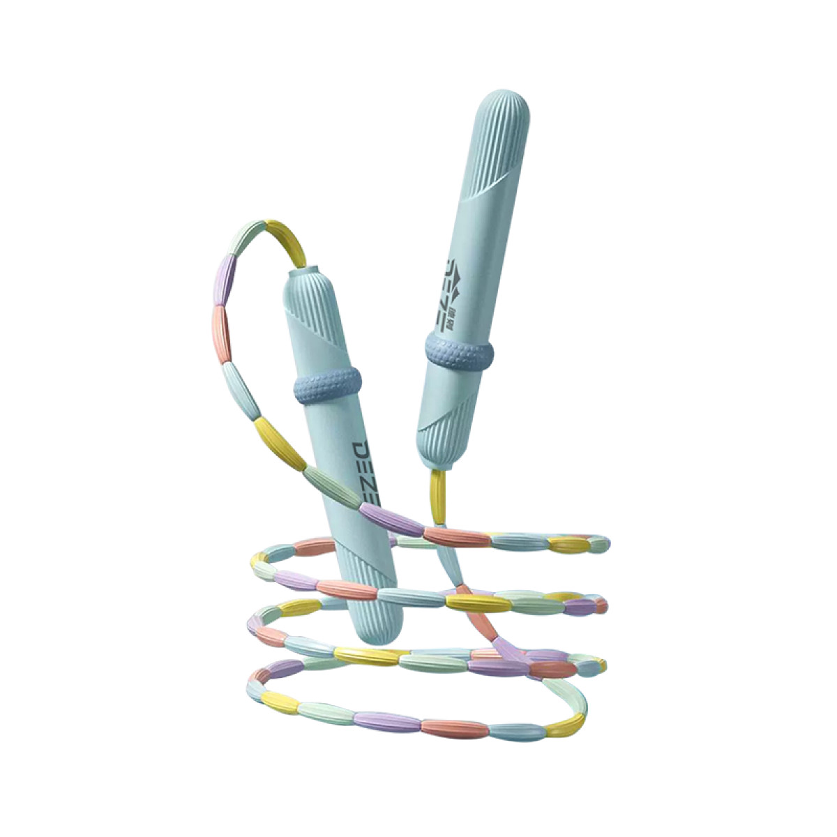 （康恩）德则竹节跳绳绿色DEZ-TS2166体能训练绳不打结不缠绕