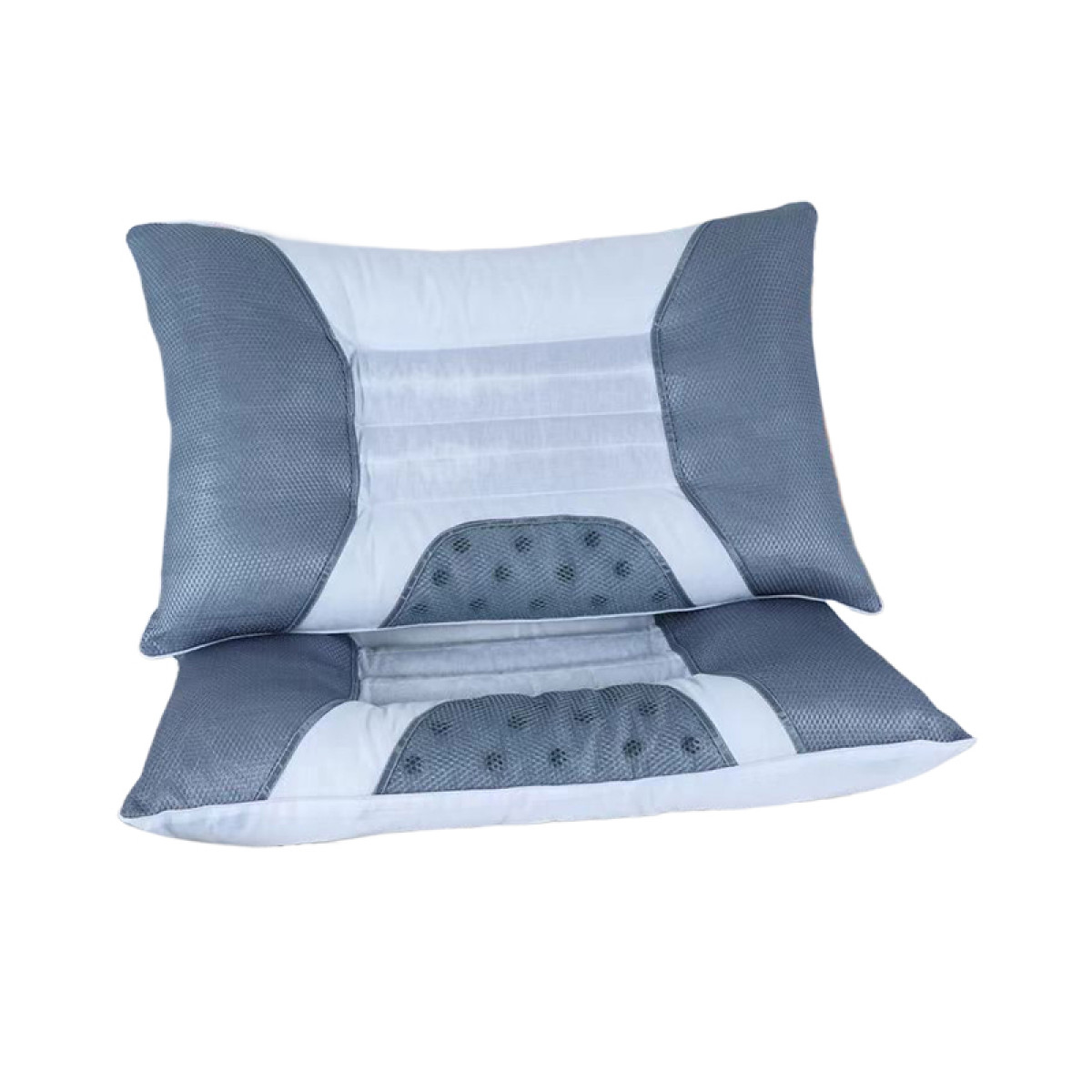 （中百）仟色纺（居尚帝舒）纯棉决明子护颈对枕48cm*74cm  2个对