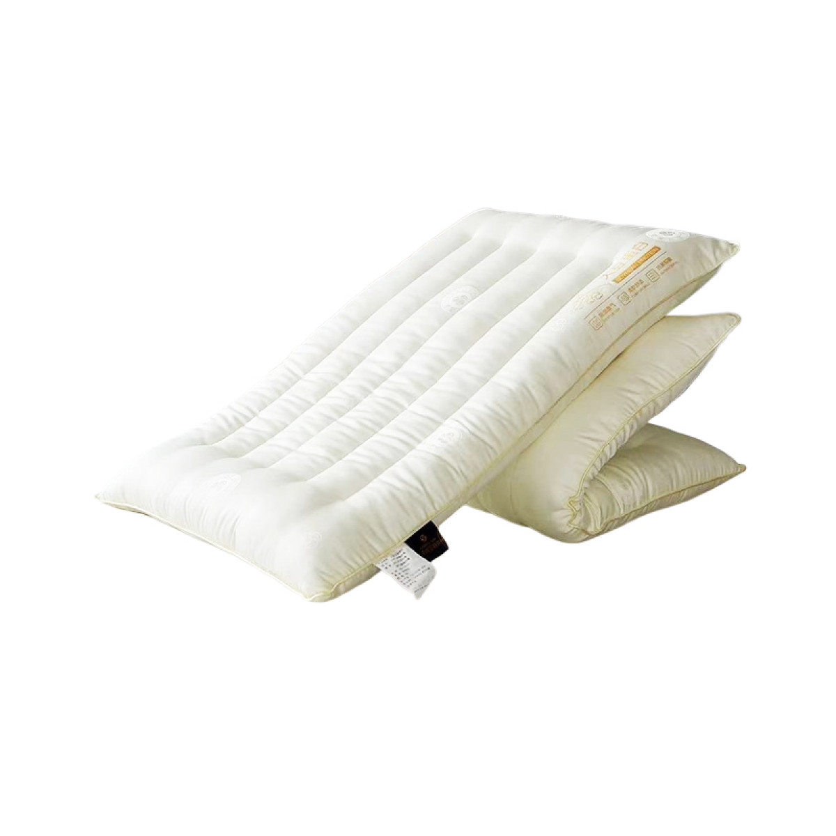 （中百）仟色纺大豆蛋白纤维低对枕（货号 1603）48cm*74cm   2个对