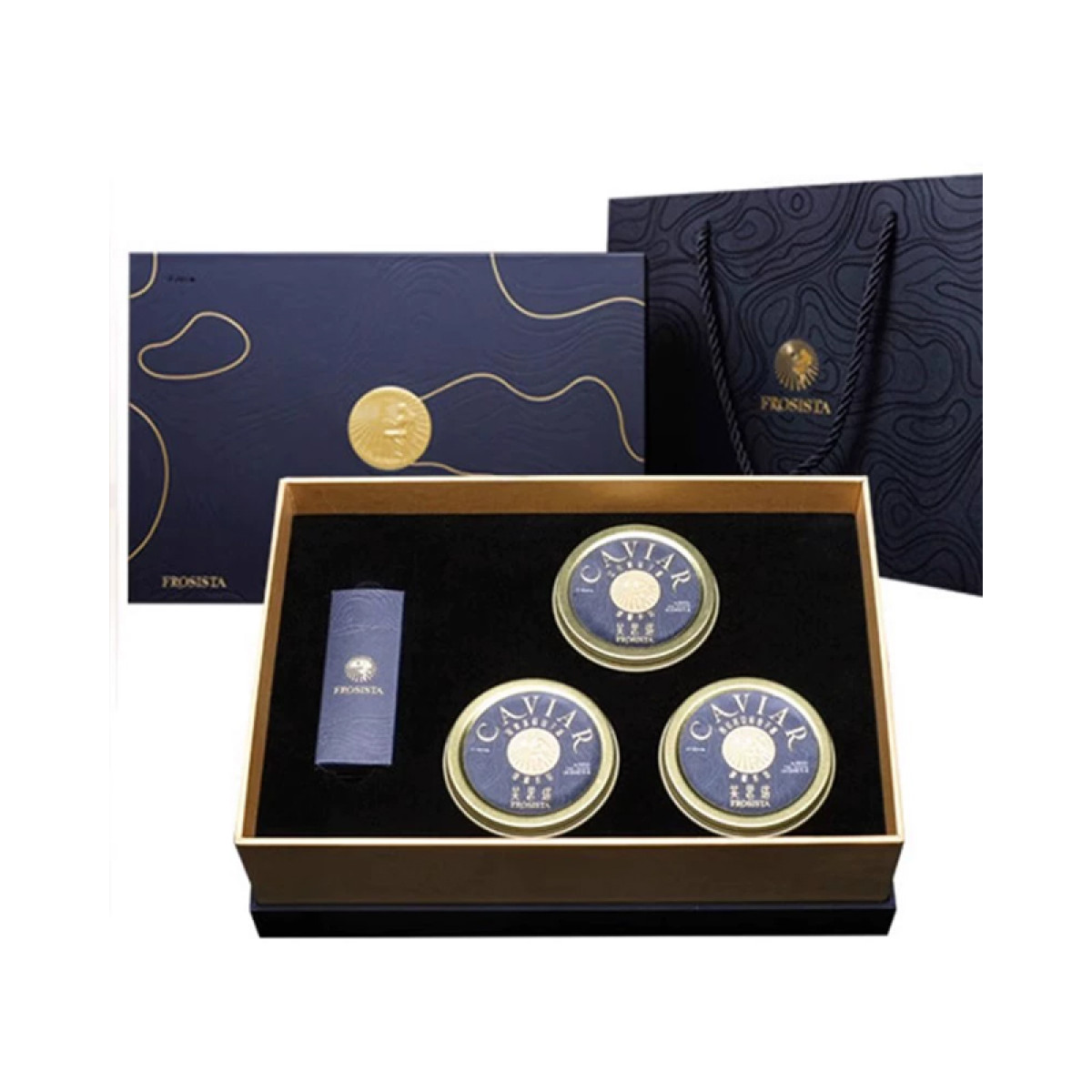 （超运·禾贸）芙思塔鲟鱼子酱享礼盒30g*3  生鲜海鲜鱼籽酱即食源头直发