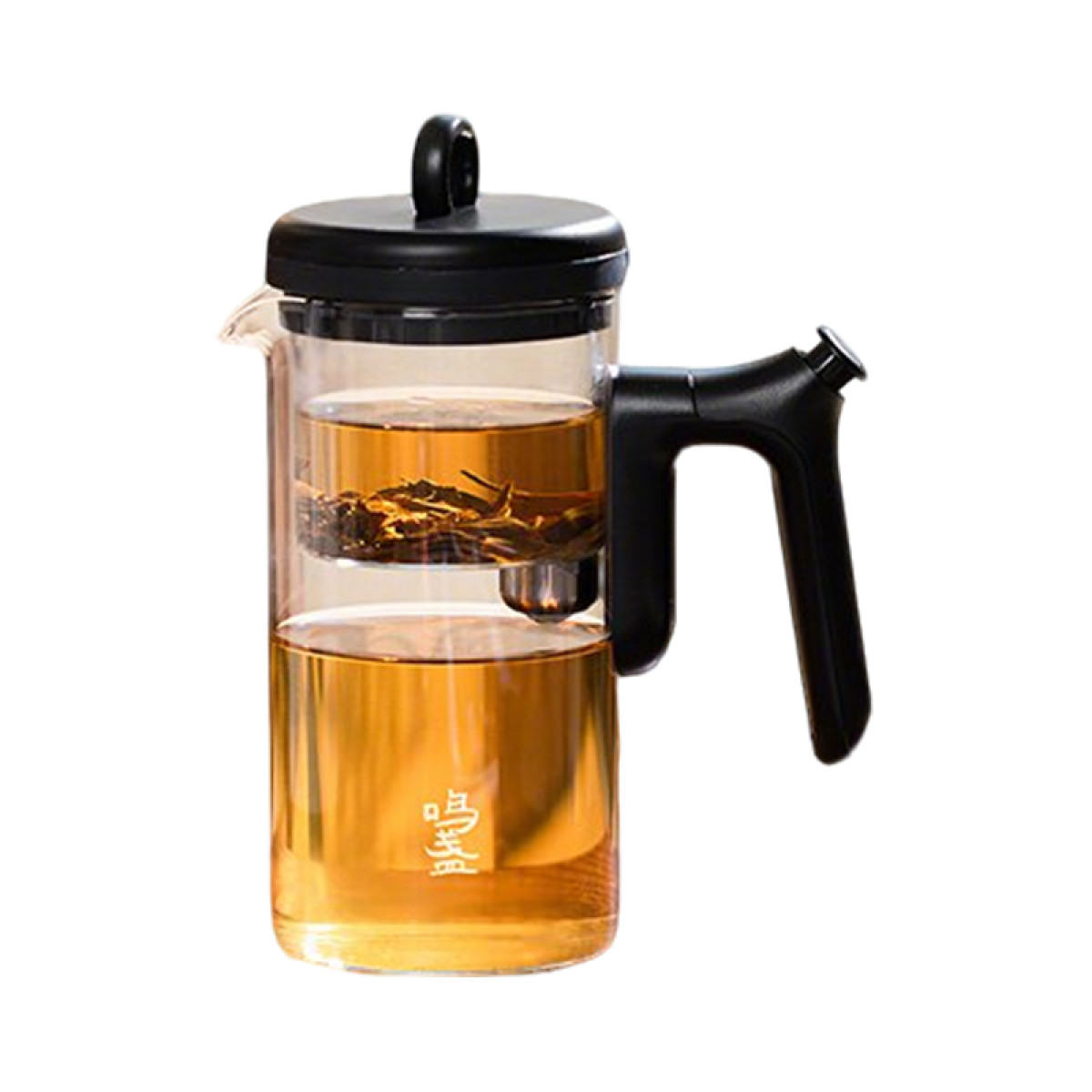正大（CP）- 鸣盏无杆飘逸杯MZ8003B耐高温玻璃茶壶水壶茶水分离杯按压式无杆飘逸杯过滤茶壶冲茶器【全国包邮】
