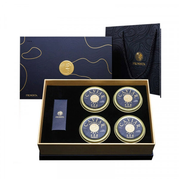 （超运·禾贸）芙思塔鱼子酱奢礼盒50g*4  生鲜海鲜鱼籽酱即食源头直发