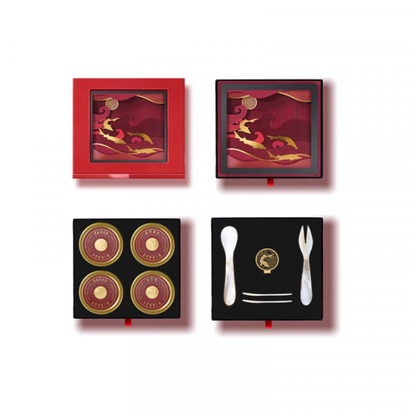 （超运·禾贸）芙思塔鱼子酱蛇年限定版鲟遇礼盒30g*4  生鲜海鲜鱼籽酱即食源头直发