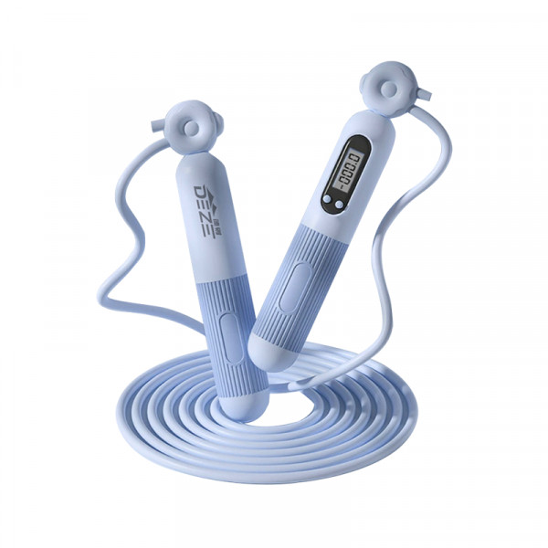 （康恩）德则计数跳绳蓝色DEZ-TS2128智能计数顺滑不卡顿