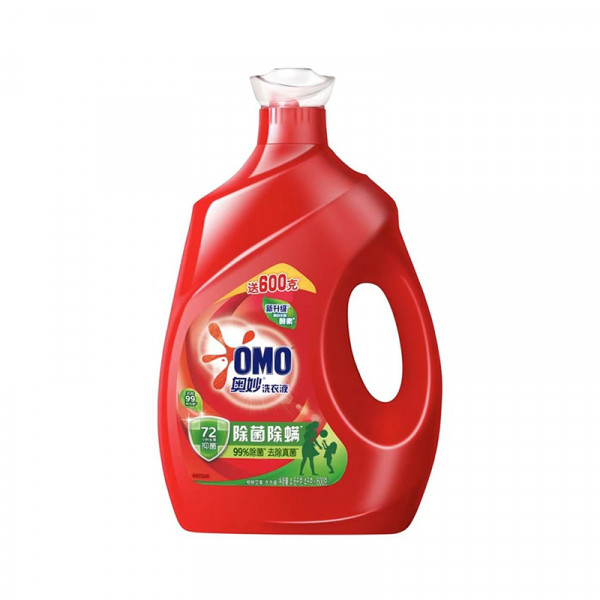 （中百）奥妙洗衣液4.6kg  随机发货（深层洁净，除菌除螨） 天然酵素除菌抑菌深层去污渍洗衣液