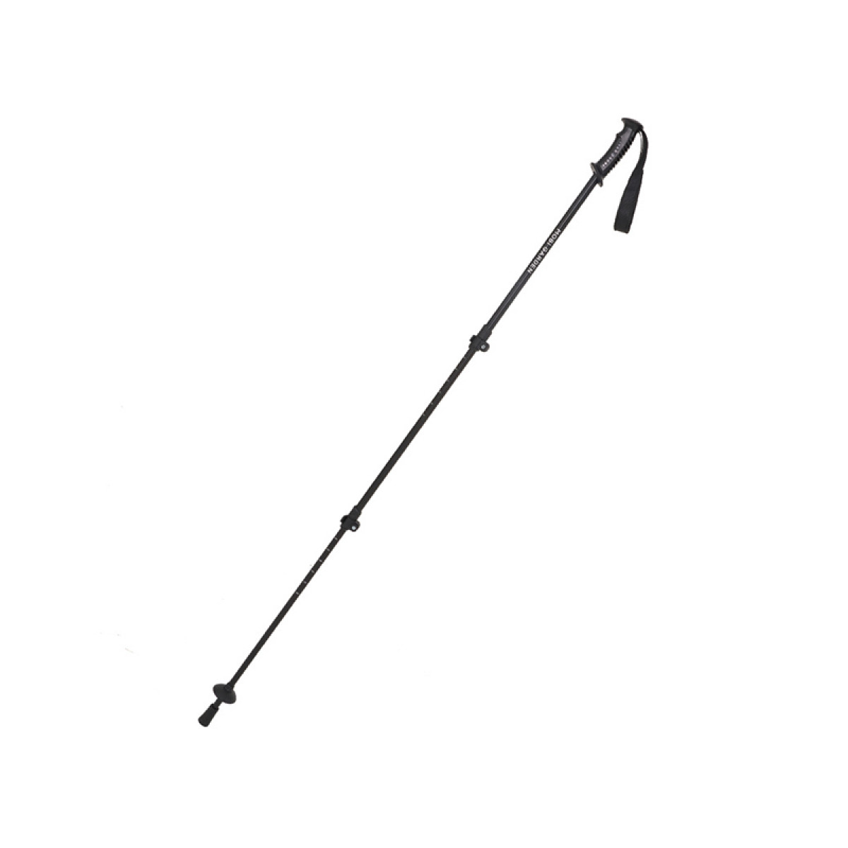 （巨邦佑）BJ+牧高笛铝合金登山杖 JT NX25667005曜石黑 高强度铝合金三节伸缩